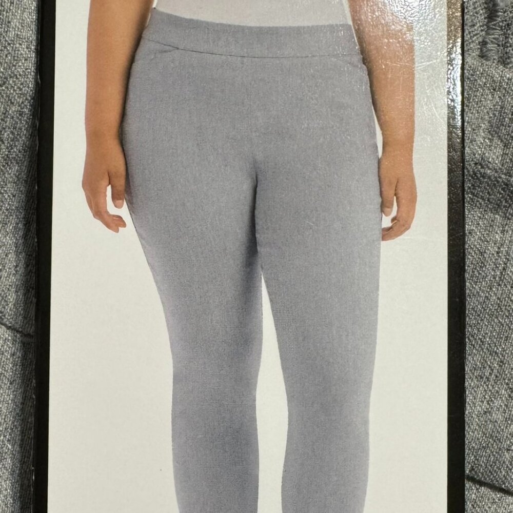 NWT  HILARY RADLEY LIGHT HEATHER GRAY w/TUMMY CONTROL PANTS  2X   #X - Picture 2 of 7